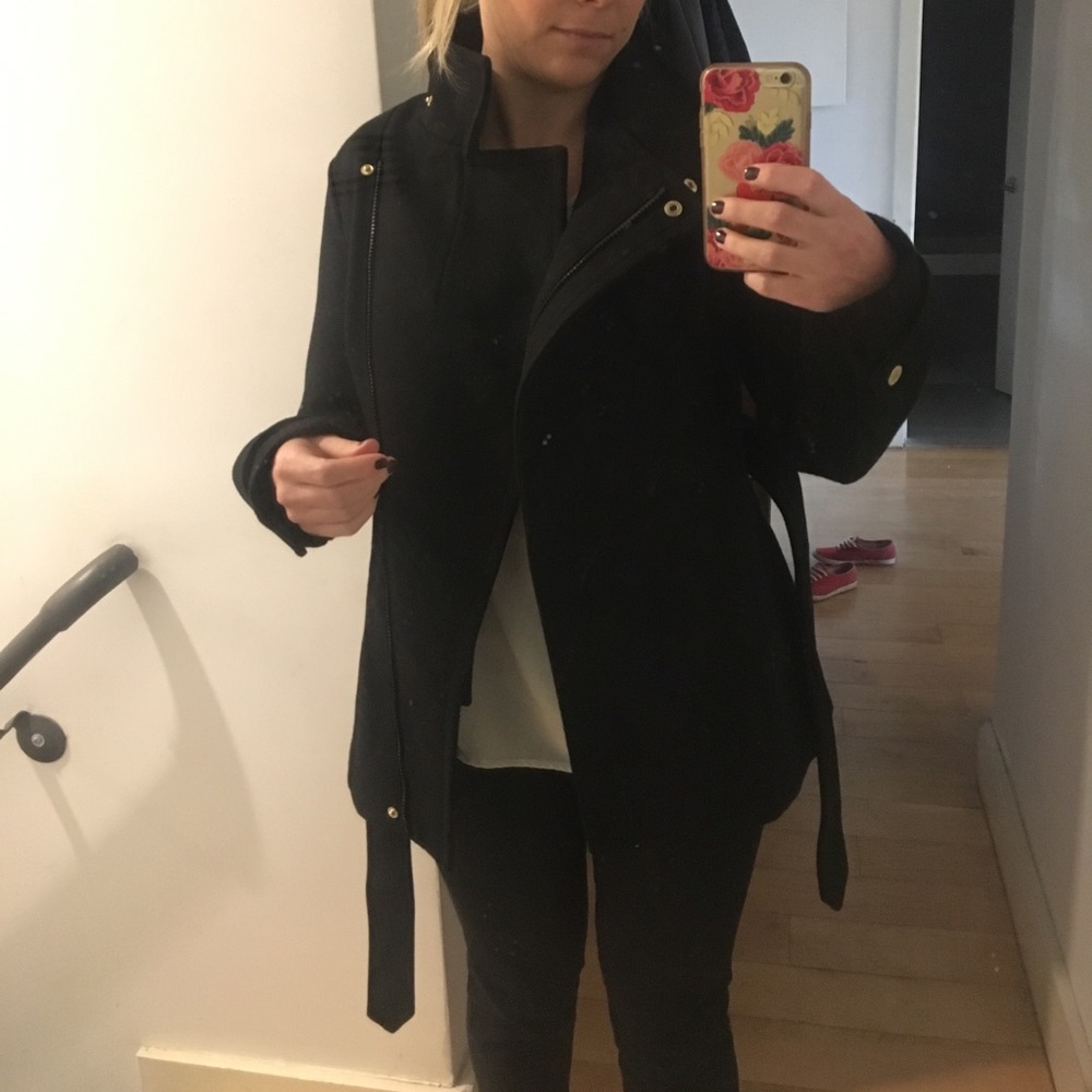 Rachel Roy Black Wool Jacket
